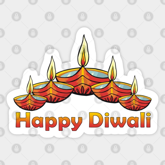 Happy Diwali Deepas Sticker by HolidayBug